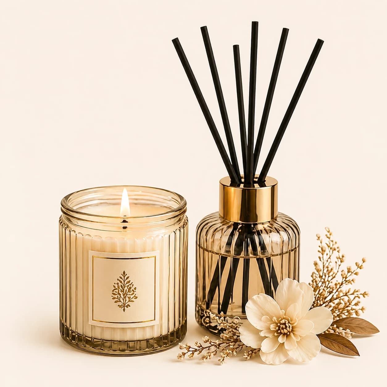 شموع وعيدان معطرة