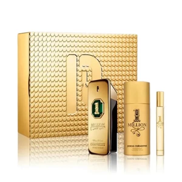 Paco Rabanne 1 Million Golden Oud Set for Men - Parfum Intense - 3 Pieces