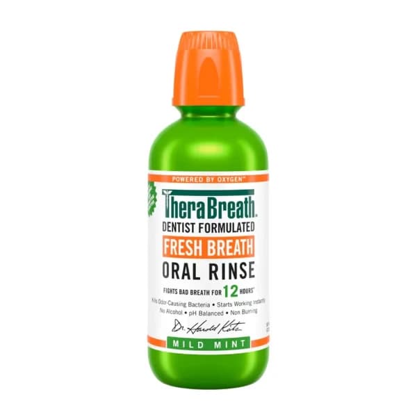 TheraBreath Dentist Formulated Fresh Breath Oral Rinse Mild Mint - 473 ml